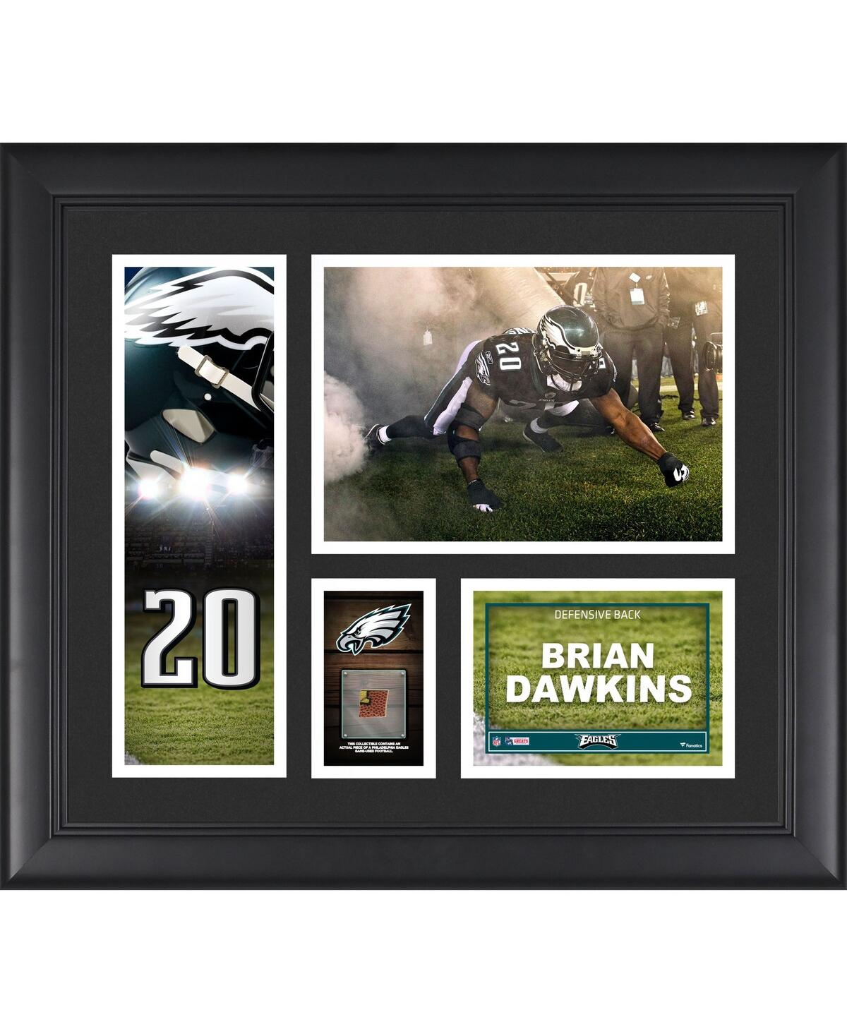 Fanatics Authentic Brian Dawkins Philadelphia Eagles Framed 15'' X 17'' Player Collage With A Piece Of Game-used Footba In Multi