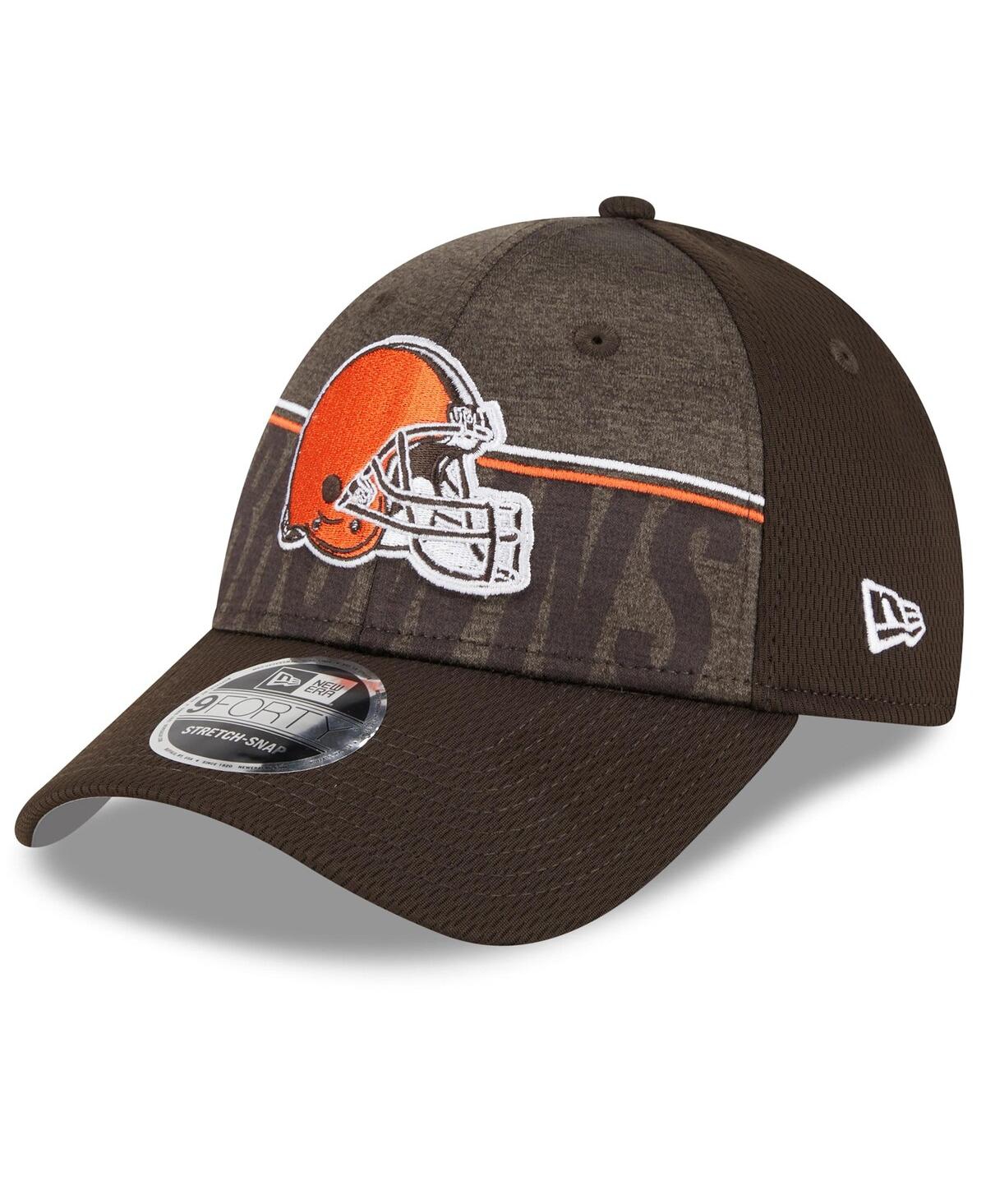 New Era Kids' Big Boys And Girls  Brown Cleveland Browns 2023 Nfl Training Camp 9forty Adjustable Hat