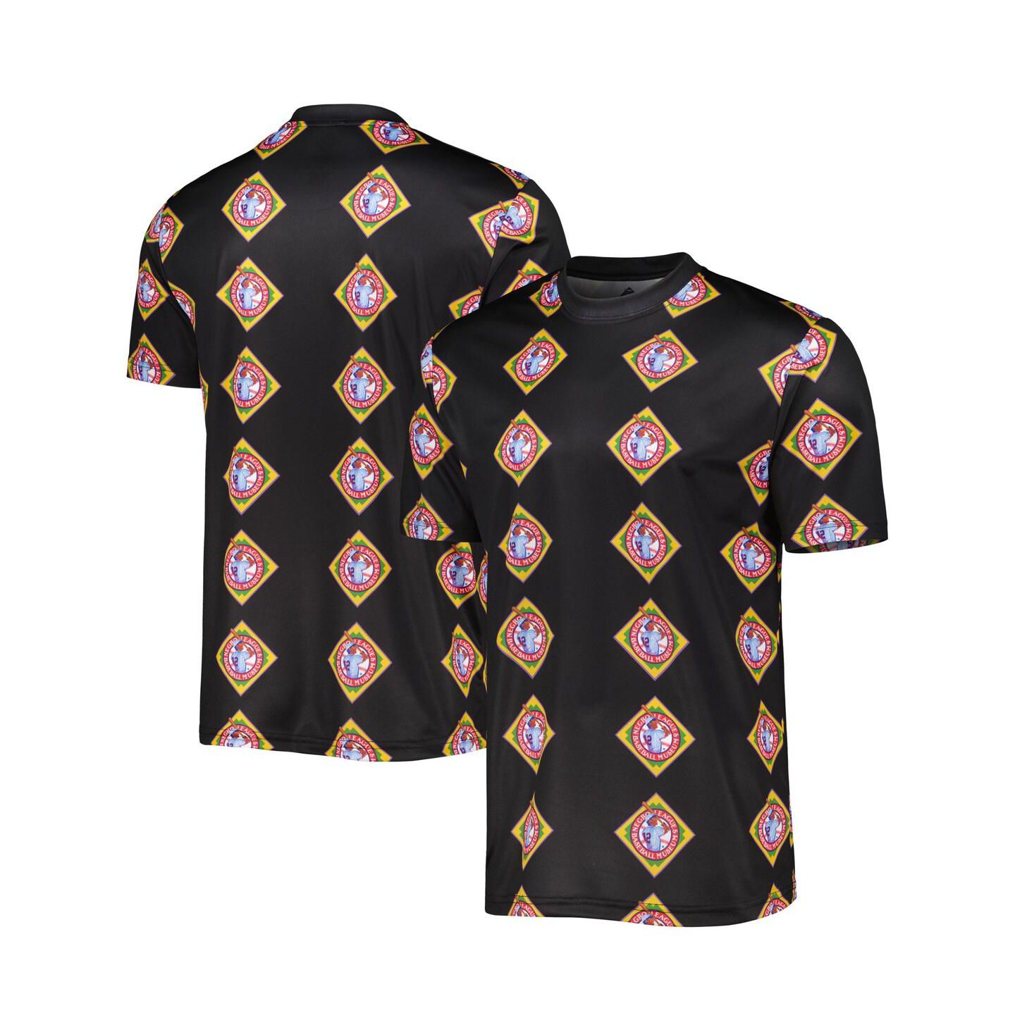 Мужской топ Stitches Black Negro League Baseball Sublimated Jersey — фото 1