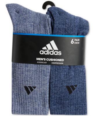 Men's Cushioned Athletic 6-Pack Crew Socks