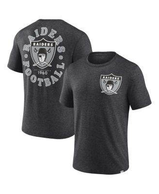 Fanatics Branded Heathered Charcoal Las Vegas Raiders Want to Play T-Shirt