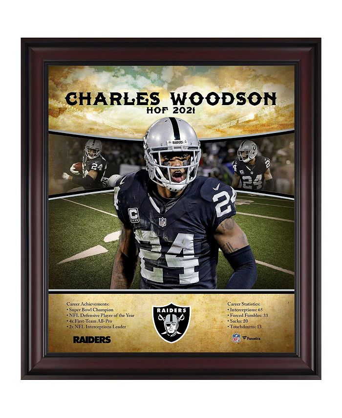 Fanatics Authentic Charles Woodson Las Vegas Raiders Framed 15" x 17