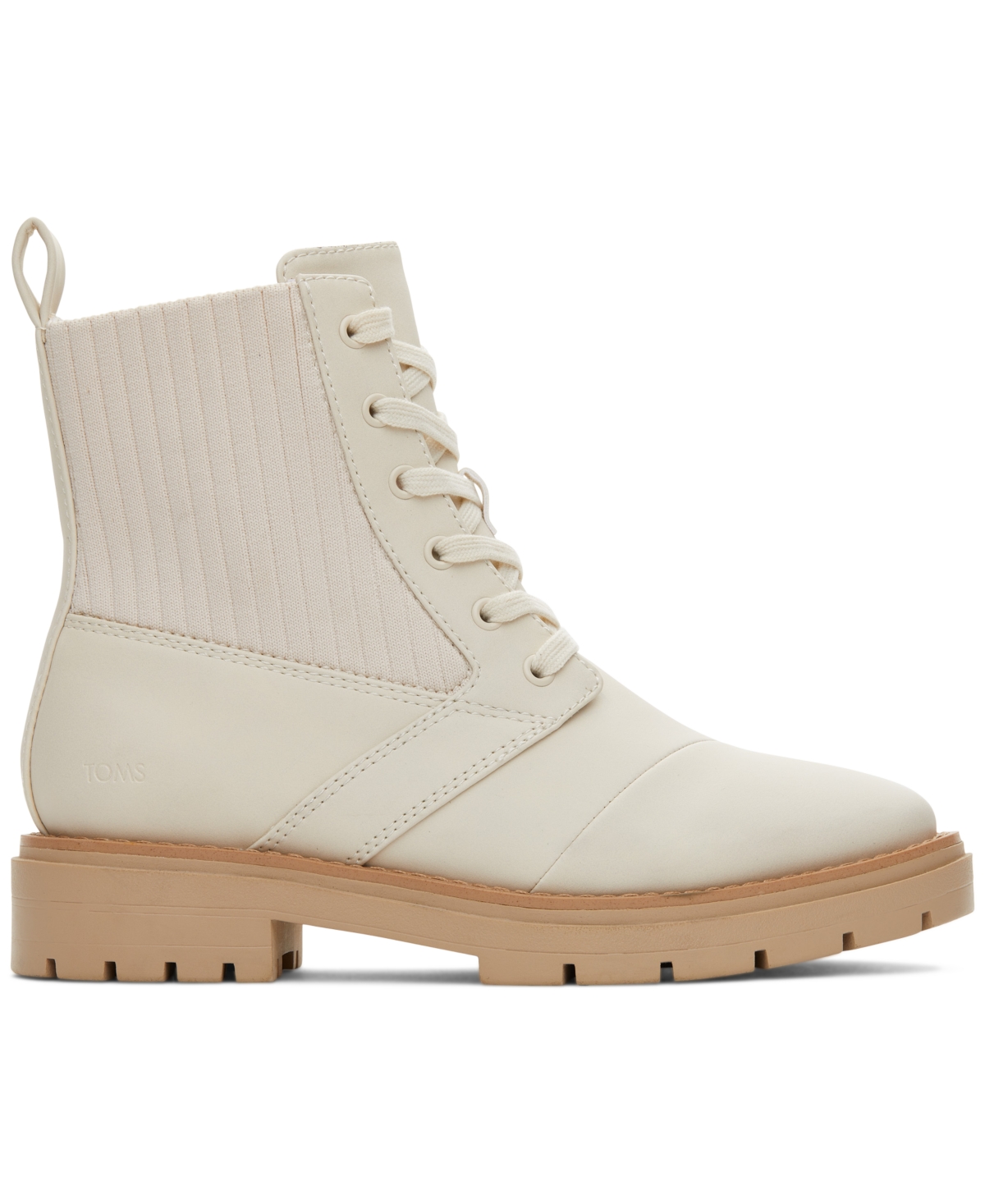 Toms Women's Ionie Lace-Up Lug Sole Combat Boots