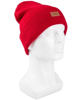 Levi’s All Season Comfy Leather Logo Patch Hero Beanie