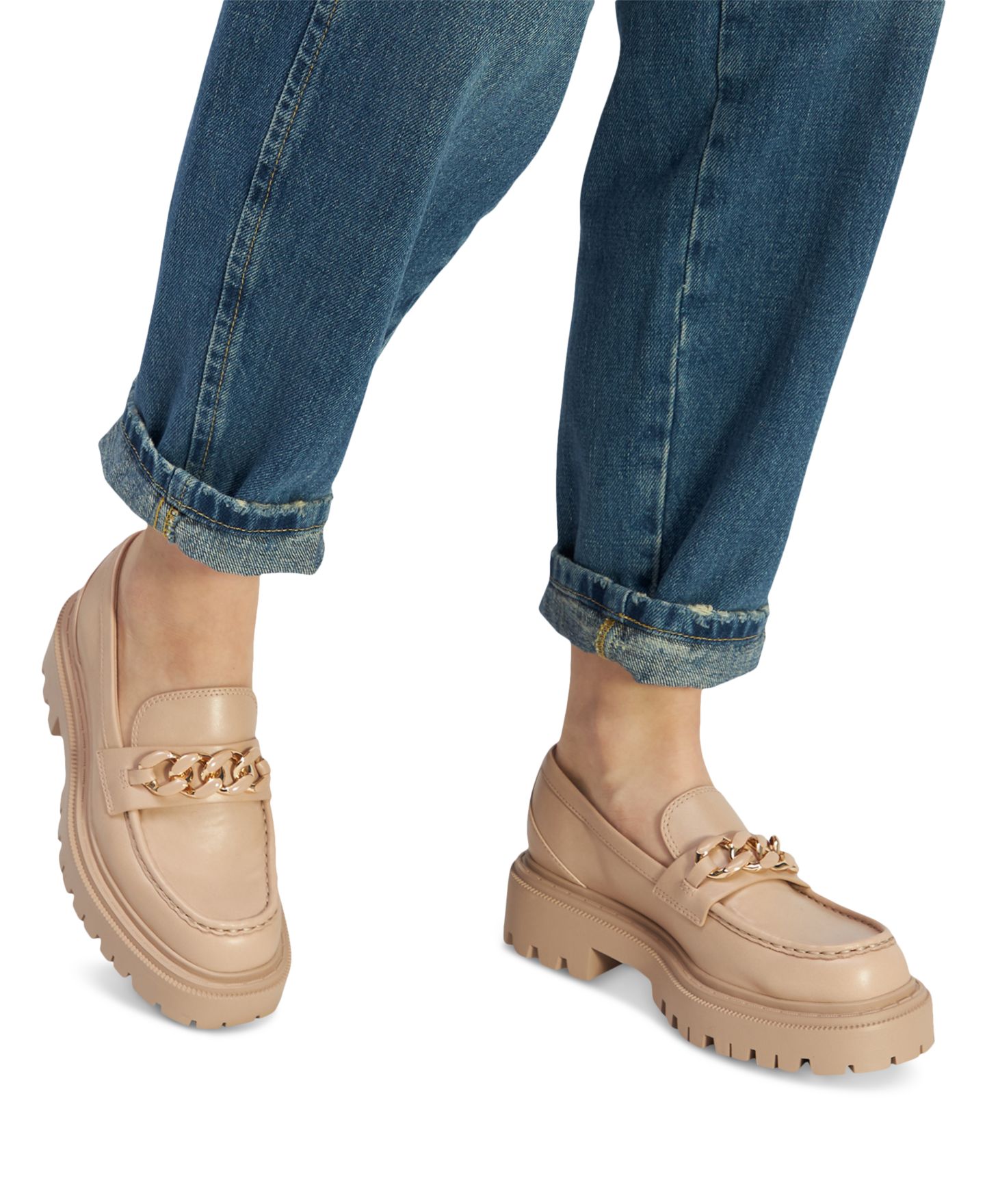 Женские туфли ALDO Brixtonn Chain Lug, цвет: Средний бежевый — фото 6
