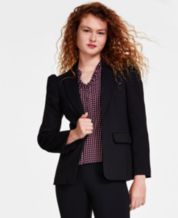 ANN TAYLOR Suits | The One-Button Blazer in Double Knit Black - Womens •  Zero Matters