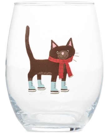 Cat Fud Giver Person - Insulated Stemless Wine Tumbler