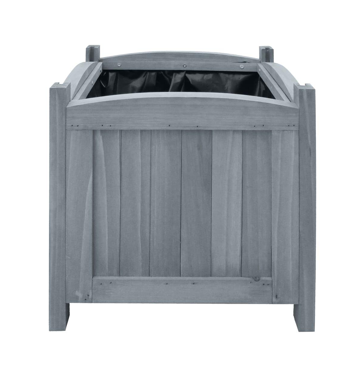 Garden Raised Beds 2 pcs 11.8"x11.8"x11.8" Solid Firwood