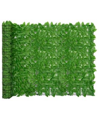 Balcony Screen with Green Leaves 118.1"x59.1"