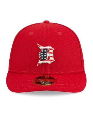 Men's Red Detroit Tigers 2023 Fourth of July Low Profile 59FIFTY Fitted Hat