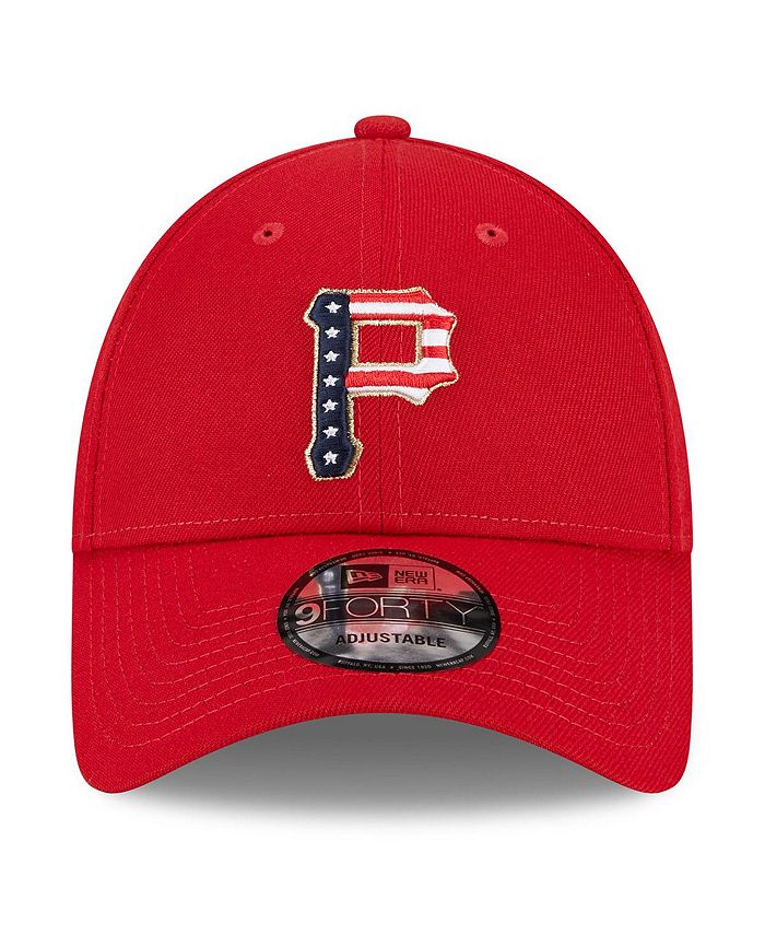 New Era Men's Red Pittsburgh Pirates 2023 Fourth of July 9FORTY ...