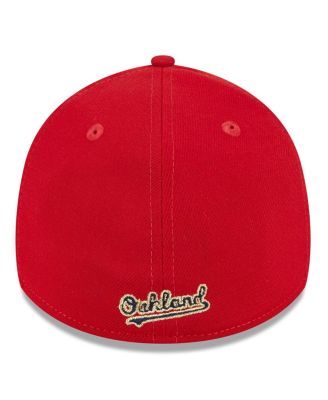 Men's Red Oakland Athletics 2023 Fourth of July 39THIRTY Flex Fit Hat