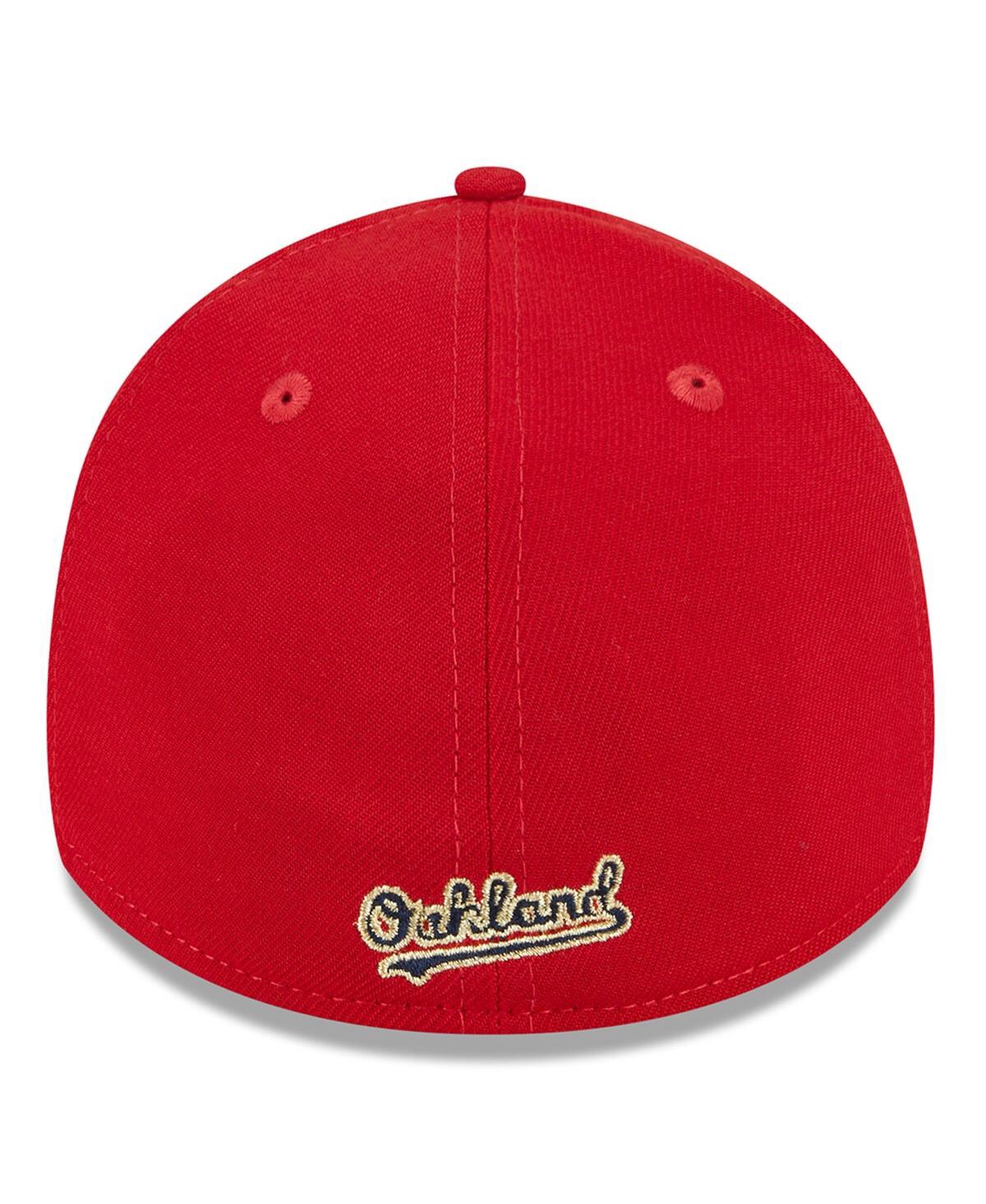 New Era Men's  Red Oakland Athletics 2023 Fourth Of July 39thirty Flex Fit Hat In Red