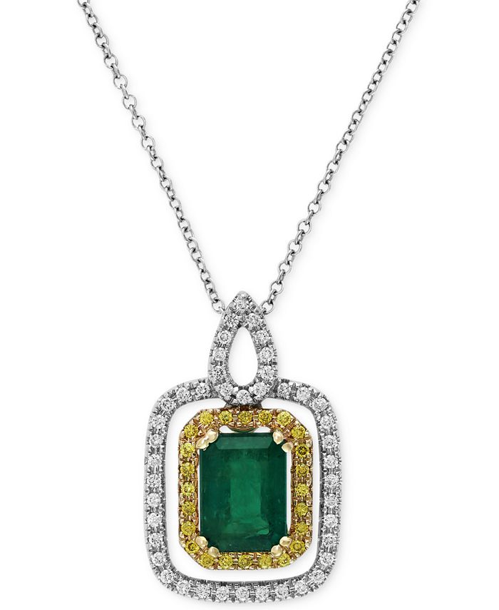 EFFY Collection Brasilica by EFFY Emerald (1-3/8 ct. t.w.) and Diamond ...