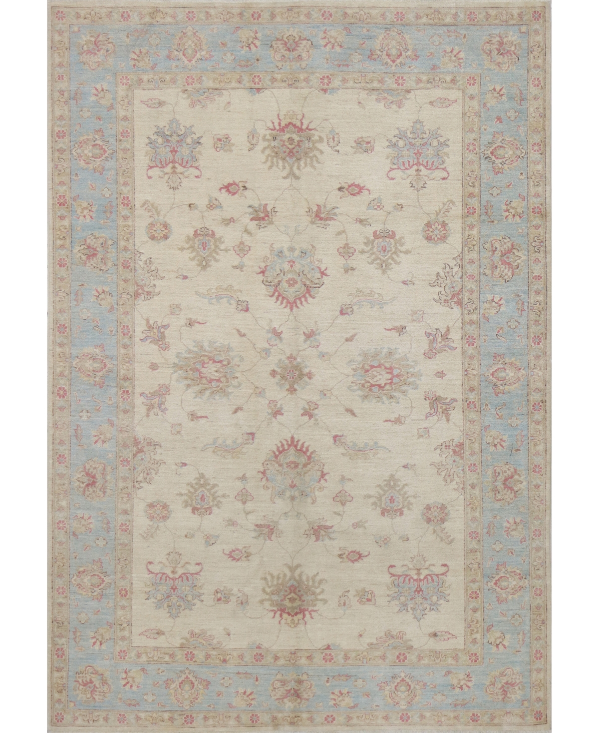 Bb Rugs One Of A Kind Mansehra 5'7" X 8'3" Area Rug In Ivory