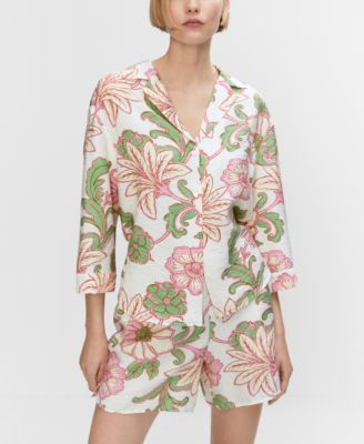 Women's Textured Printed Shirt