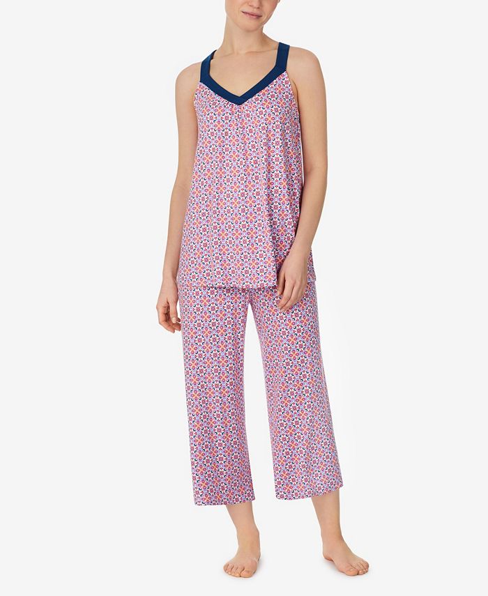 Ellen Tracy Women's Sleeveless 2 Piece Pajama Set with Capri Pants - Macy's