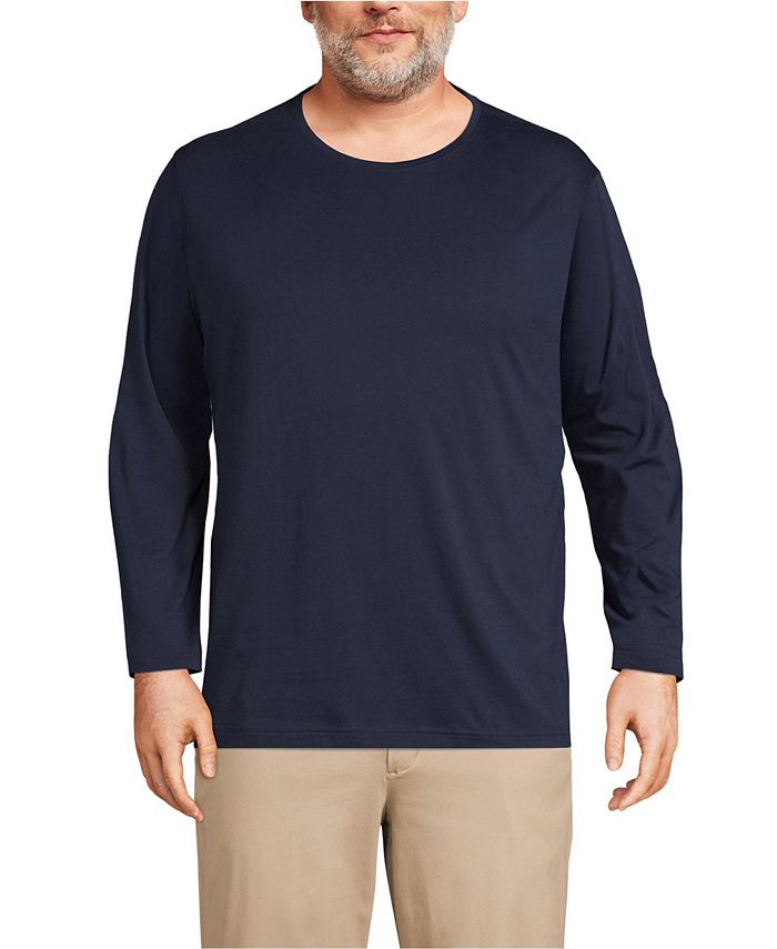 Lands' End Men's Long Sleeve Supima Tee Macy's