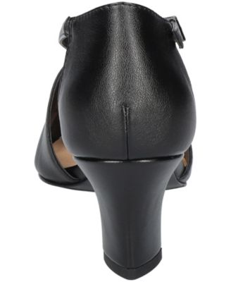 Women's Elegance Cross Strap Front Pumps