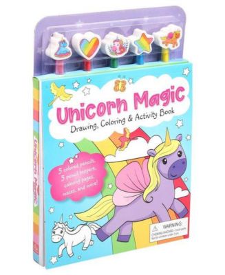 Unicorn Magic Pencil Toppers- Drawing, Coloring Activity Book by Editors of Silver Dolphin Books