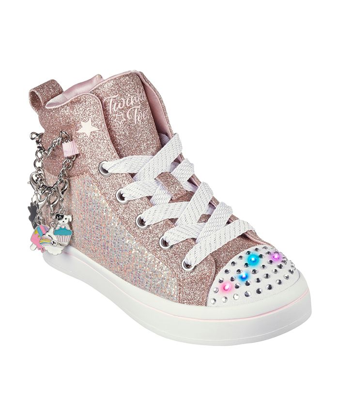 Skechers Little Girls Twinkle Toes - Twi-Lites 2.0 - Twinkle Charms  Light-Up High-Top Casual Sneakers From Finish Line - Macy's