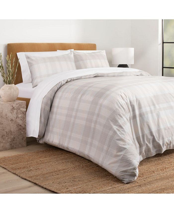 Nate Home by Nate Berkus Glen Plaid Duvet Cover Set Full/Queen Macy's