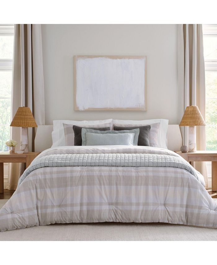 Nate Home by Nate Berkus Glen Plaid Duvet Cover Set Twin Macy's