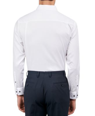 Men's Solid Texture Dress Shirt