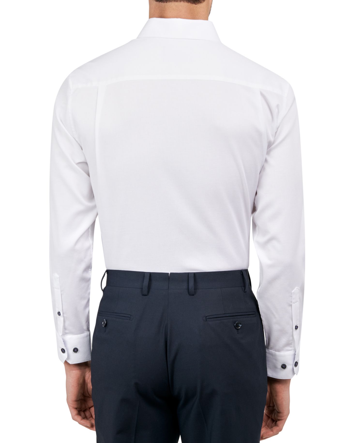 Men's Solid Texture Dress Shirt