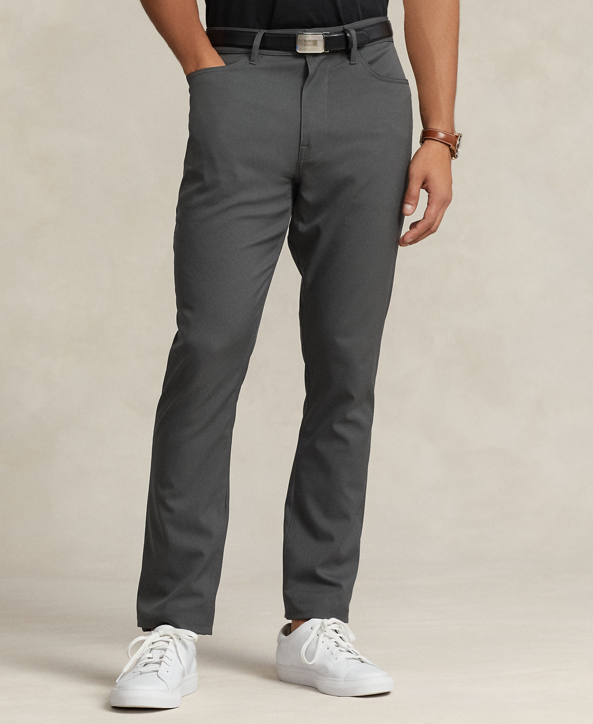 Polo Ralph Lauren Men's Slim-fit Performance Chino Pants In Charcoal Grey