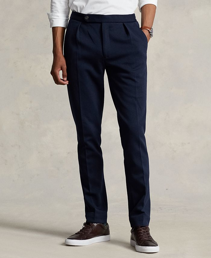 Polo Ralph Lauren Men's Pleated Double-Knit Suit Trousers - Macy's