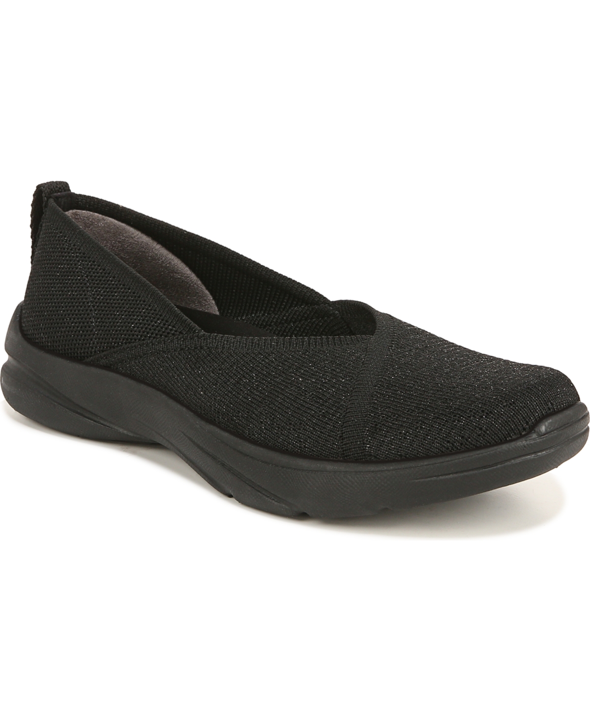 Bzees Premium Legacy Washable Slip-ons In Black Sparkle Knit Fabric
