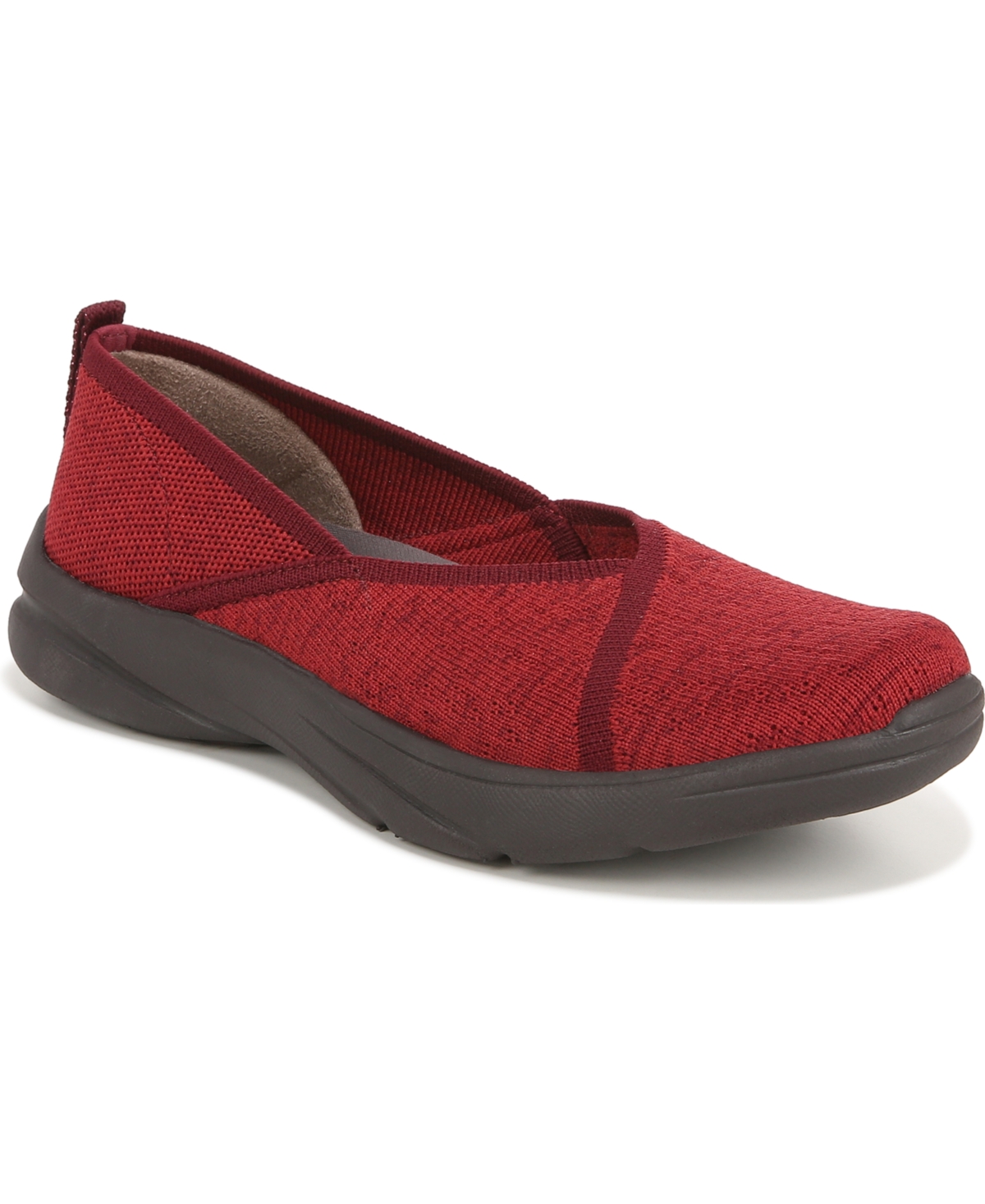 Bzees Premium Legacy Washable Slip-ons In Red Knit Fabric