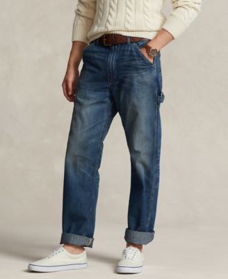 폴로 랄프로렌 Polo Ralph Lauren Mens Cotton Straight-Fit Carpenter Jeans,Longlake