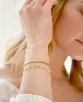 "14k Gold" Colette Bracelet Set, 2 Piece