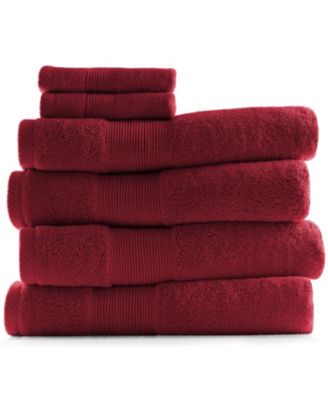 Luxury Combed Cotton Bath Towel Set, 6-Piece