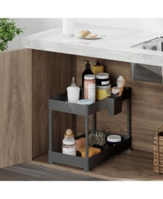 Under Sink Bathroom & Kitchen Cabinet Organizer