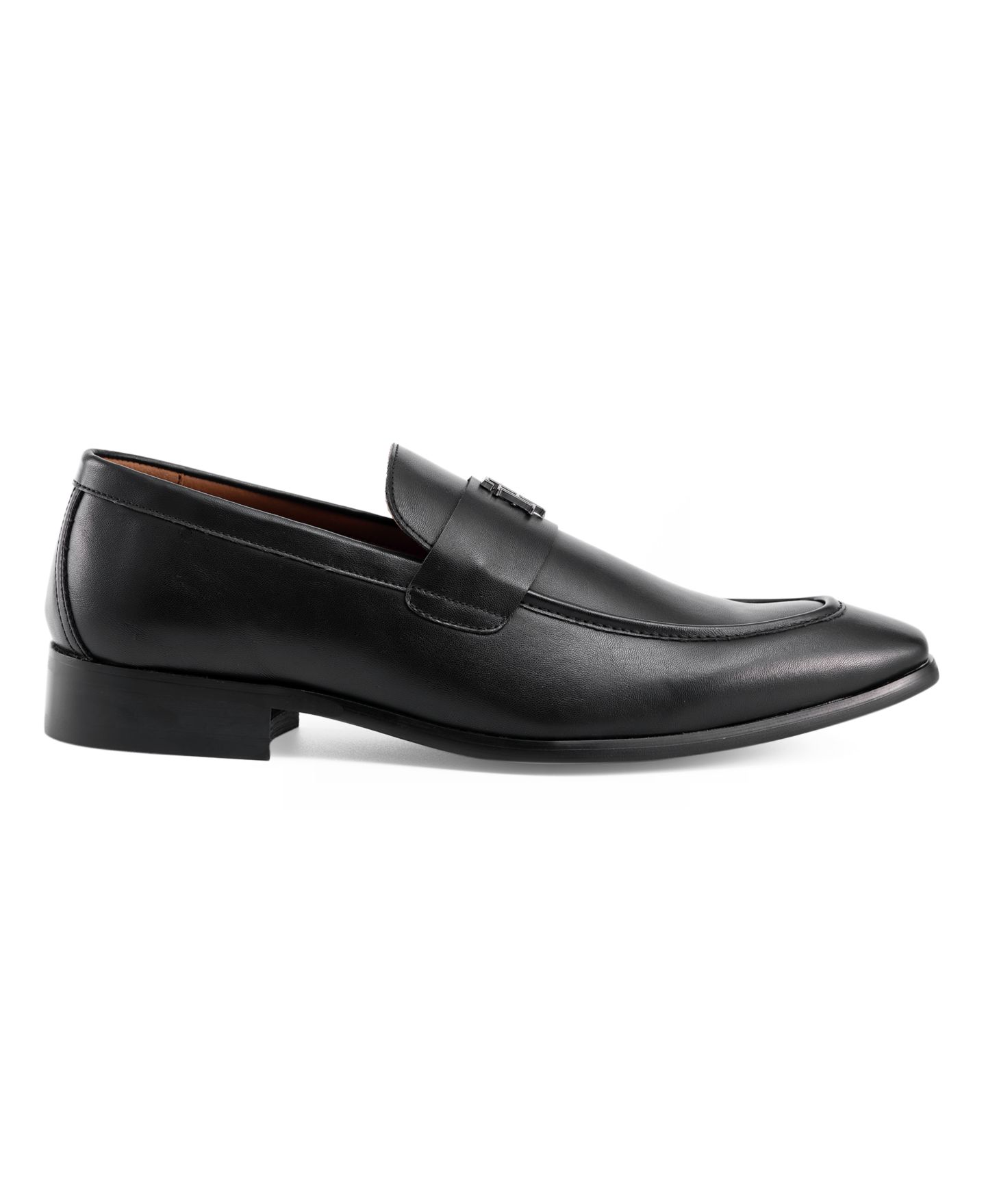 Мужские туфли Tommy Hilfiger Sawlin Logo Embellished Dress Loafers, цвет: Чёрный — фото 2