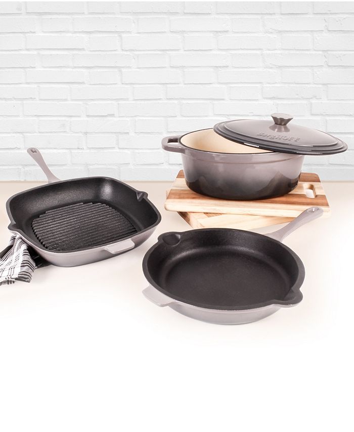 BergHOFF Neo Enameled Cast Iron 4 Piece Cookware Set Macy's