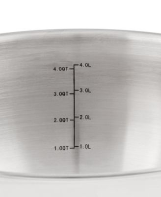 Belly Shape 6pc 18/10 Stainless Steel Cookware Set with SS Lids