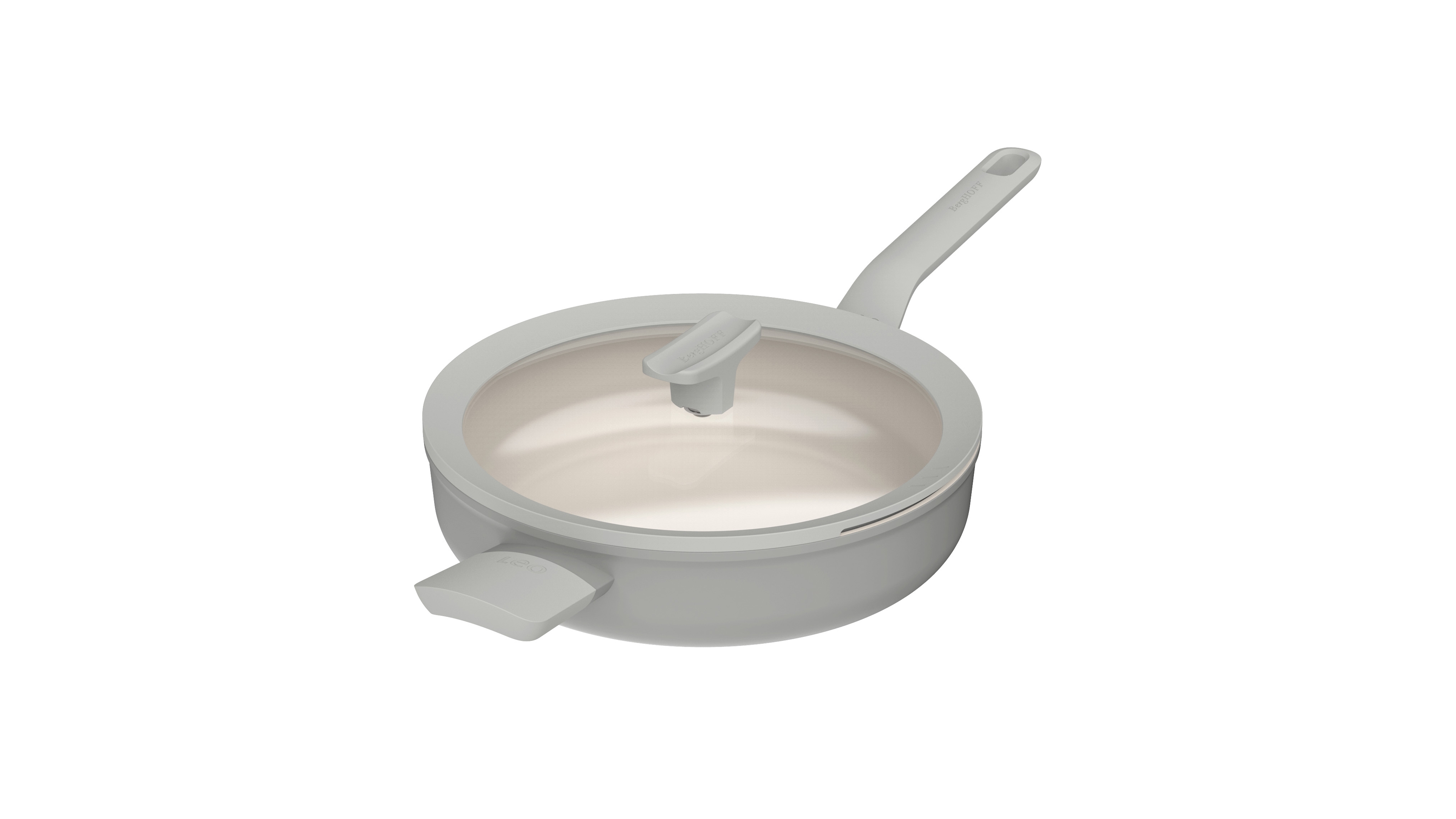 BergHOFF Balance Nonstick Ceramic Saute Pan (Long Handle) 10.25", 3.1qt. With Glass Lid