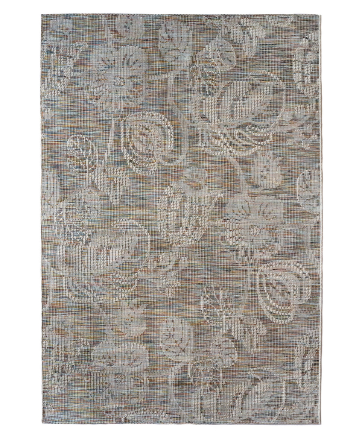 Genevieve Gorder Tropical Fete Outdoor 4653 5'3in x 7'6in Area Rug - Gold, Multi