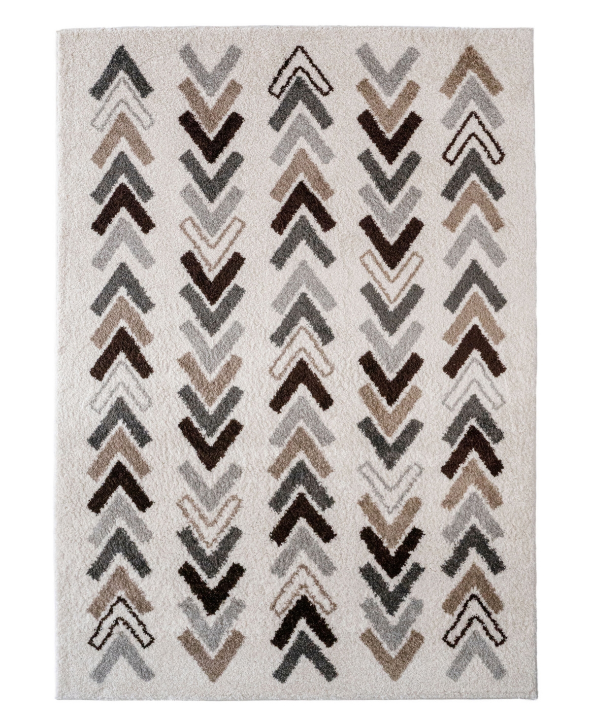 Genevieve Gorder Arrows 3830 5' x 8' Area Rug - Ivory