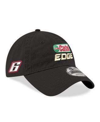 Men's Black Brad Keselowski Castrol Edge Enzyme Washed 9TWENTY Adjustable Hat