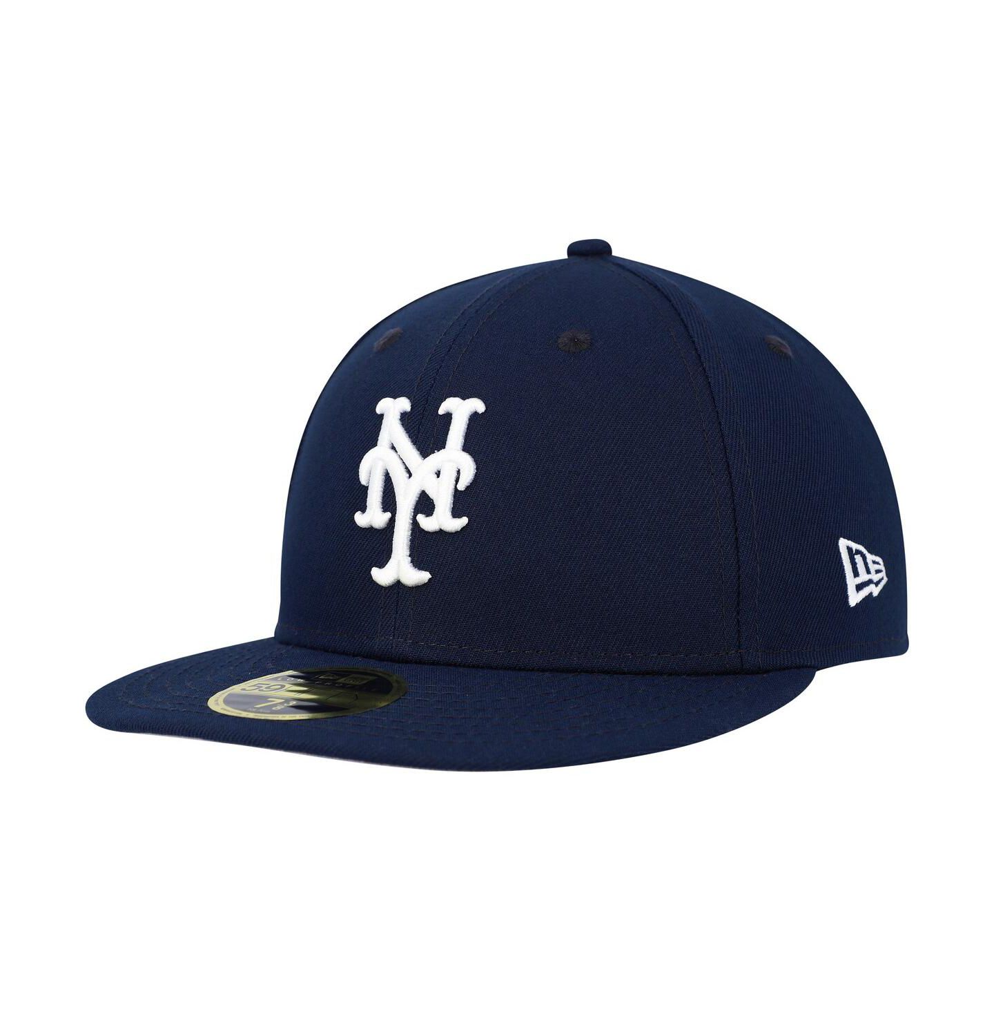 Мужская кепка New Era Navy New York Mets Oceanside Low Profile 59FIFTY Fitted Hat — фото 2