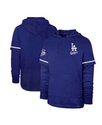 47 Brand Men's Royal Los Angeles Dodgers Shortstop Pullover Hoodie - Macy's