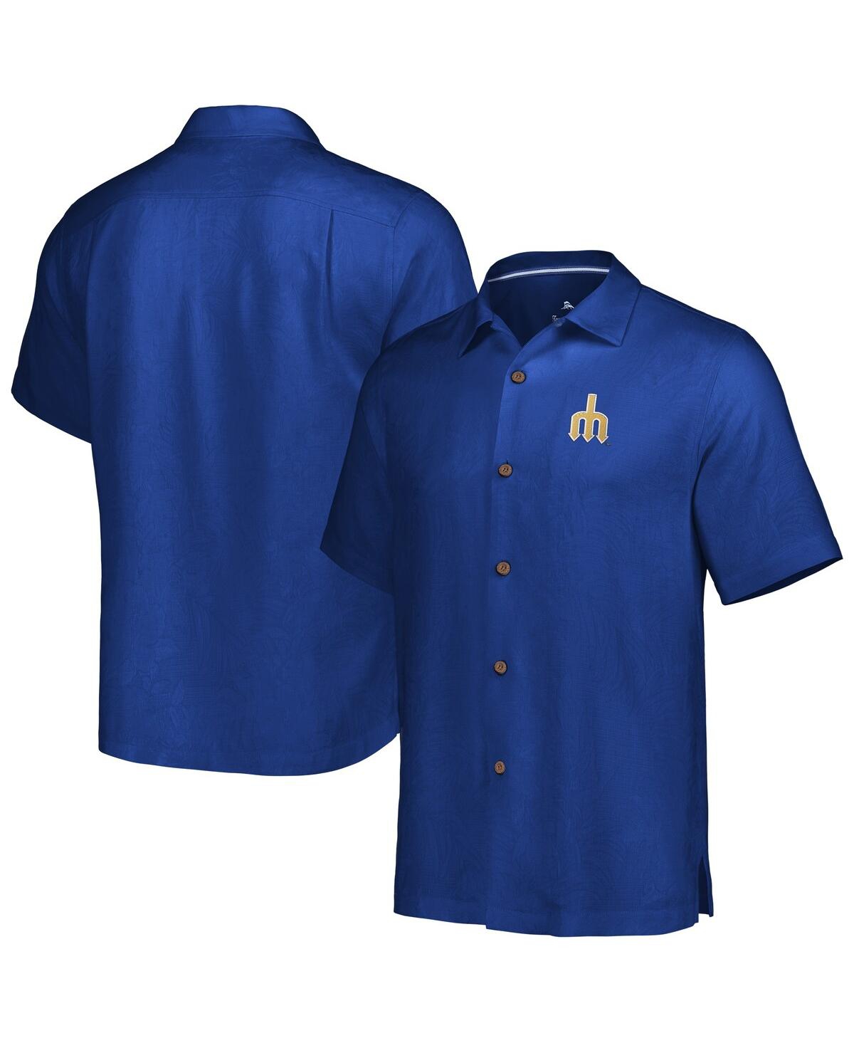 Tommy Bahama Royal Seattle Mariners Sport Tropic Isles Camp Button-up Shirt In Royal