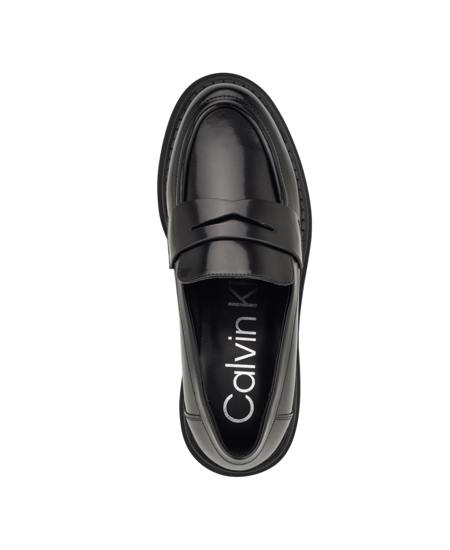 Женские туфли Calvin Klein Grant Lug Sole Penny, цвет: Чёрный — фото 4