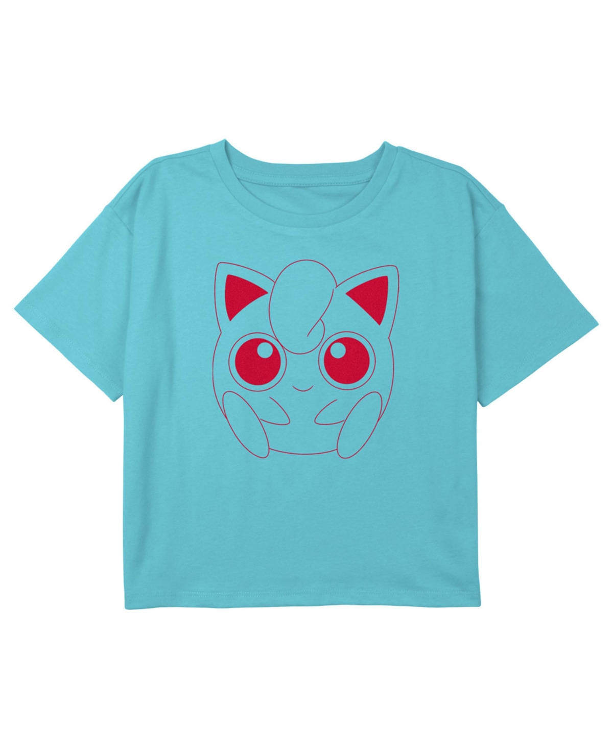 Nintendo Girl's Pokemon Jigglypuff Portrait Child T-shirt In Blue