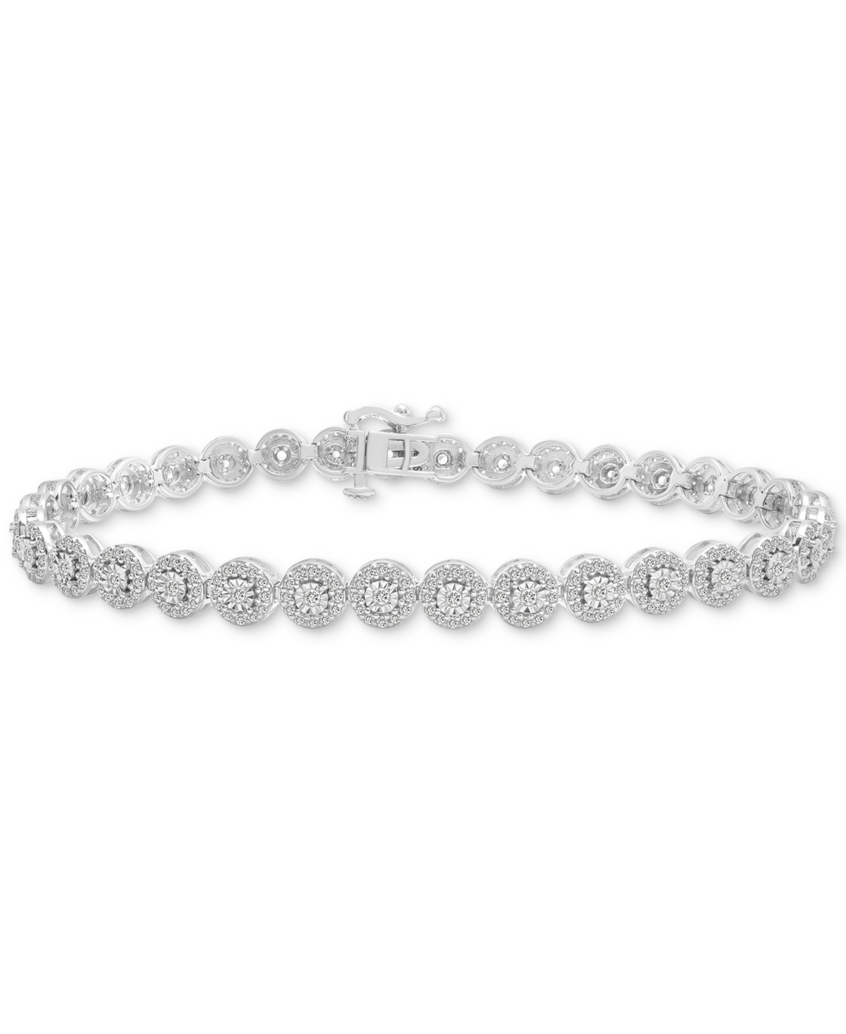 Wrapped In Love Diamond Tennis Bracelet (2 Ct. T.w.) In Sterling Silver, Created For Macy's